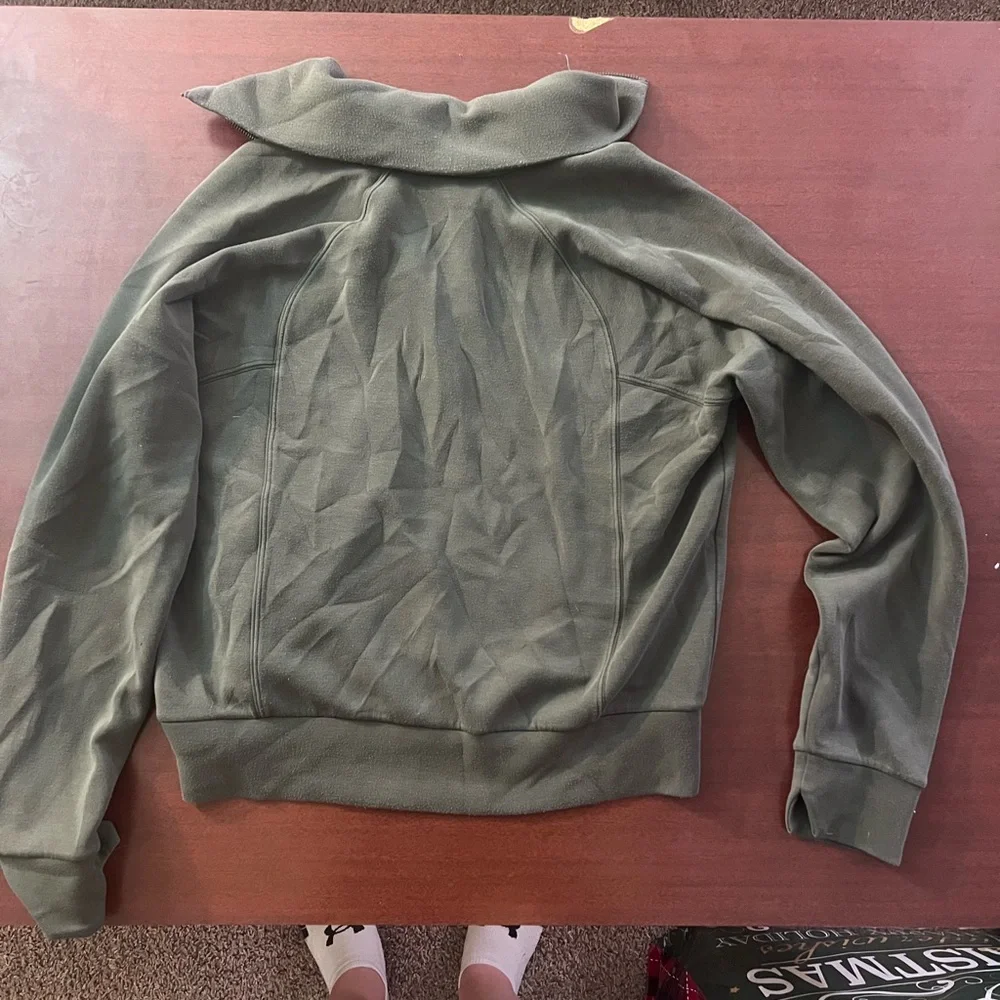 SPANX Olive Green Half-Zip Jacket - Picture 4 of 4